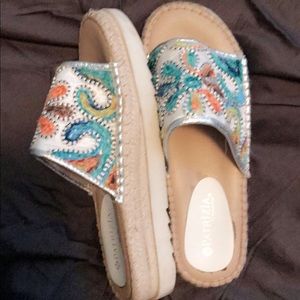 Platform espadrilles, worn twice
